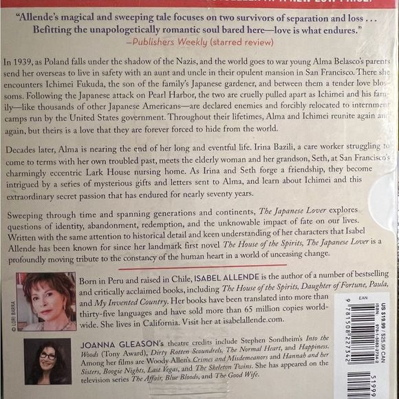 THE JAPANESE LOVER Isabel Allende 8 CD Audiobook NEW, SEALED - Picture 2 of 2
